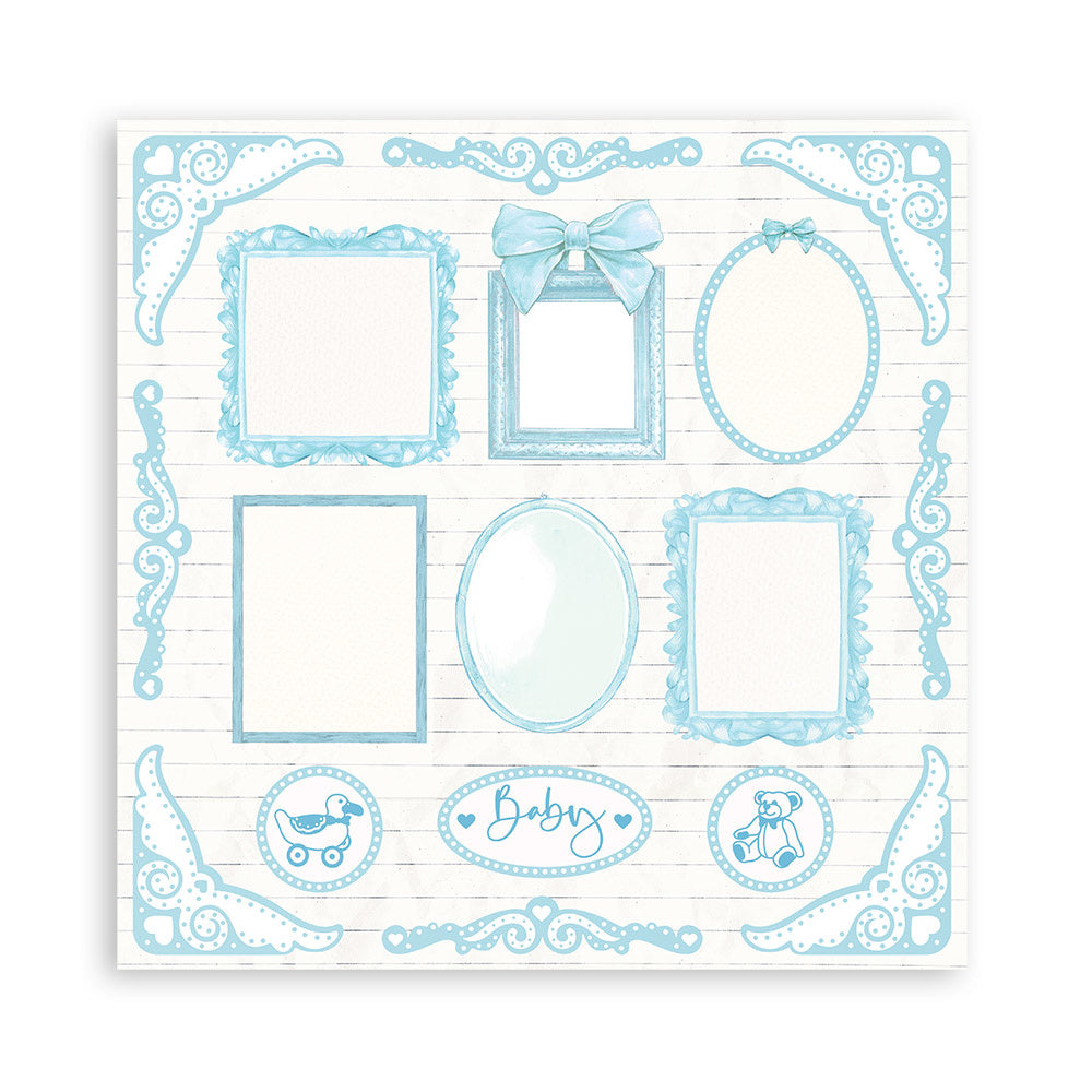 Stamperia Babydream Blue 12x12 Inch Paper Pack (SBBL106)