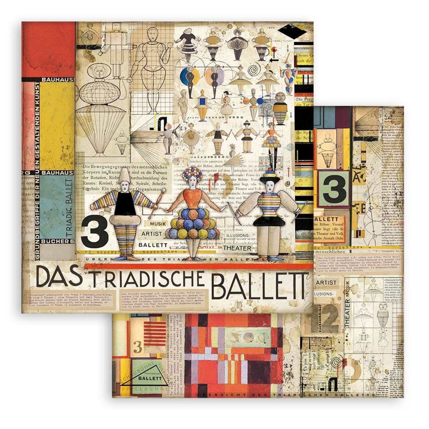 Stamperia Bauhaus 12x12 Inch Paper Pack (SBBL116)