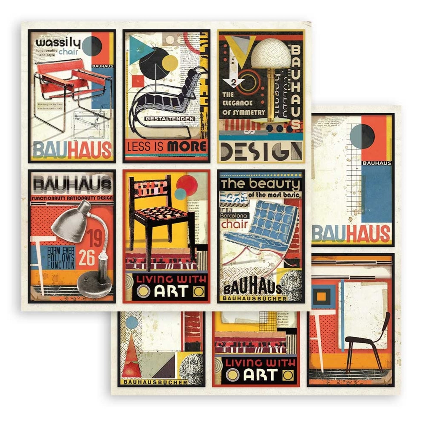 Stamperia Bauhaus 12x12 Inch Paper Pack (SBBL116)