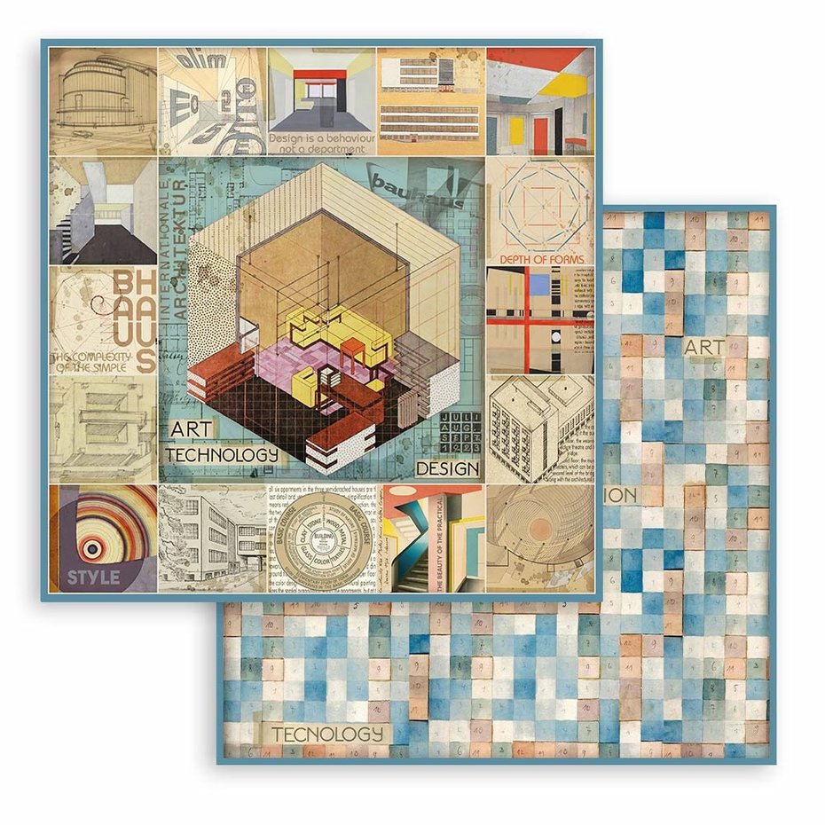 Stamperia Bauhaus 8x8 Inch Paper Pack (SBBS65)