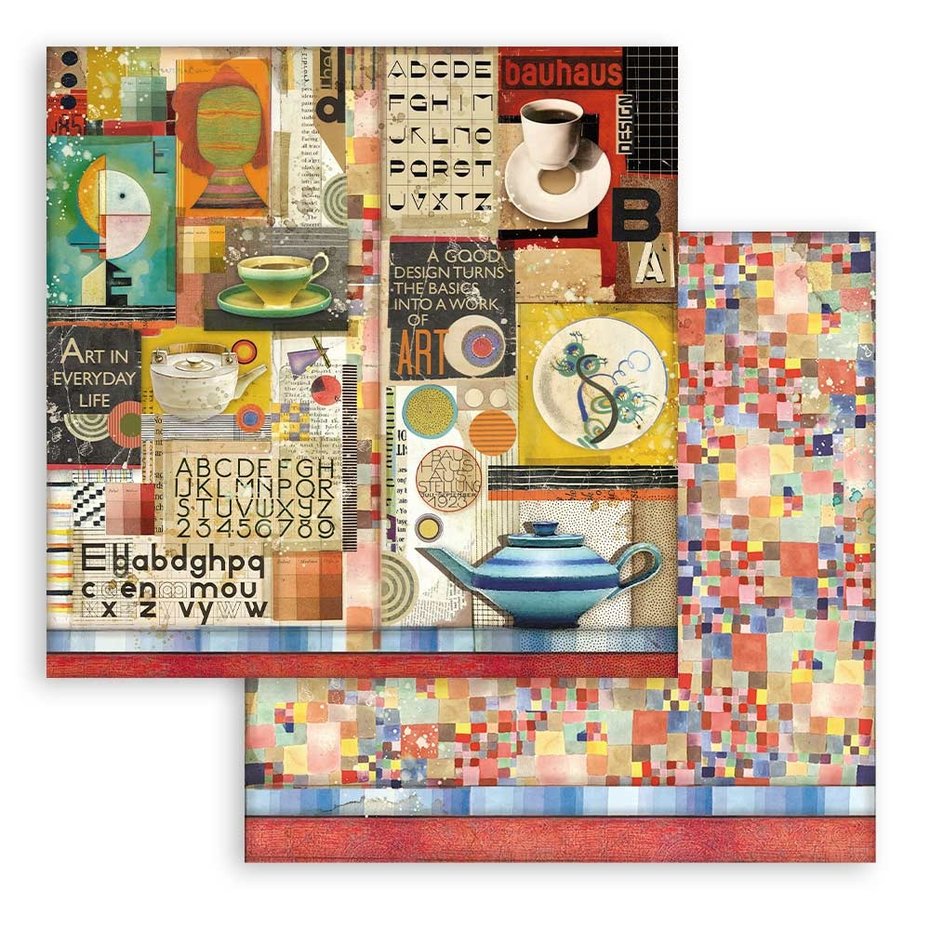 Stamperia Bauhaus 8x8 Inch Paper Pack (SBBS65)