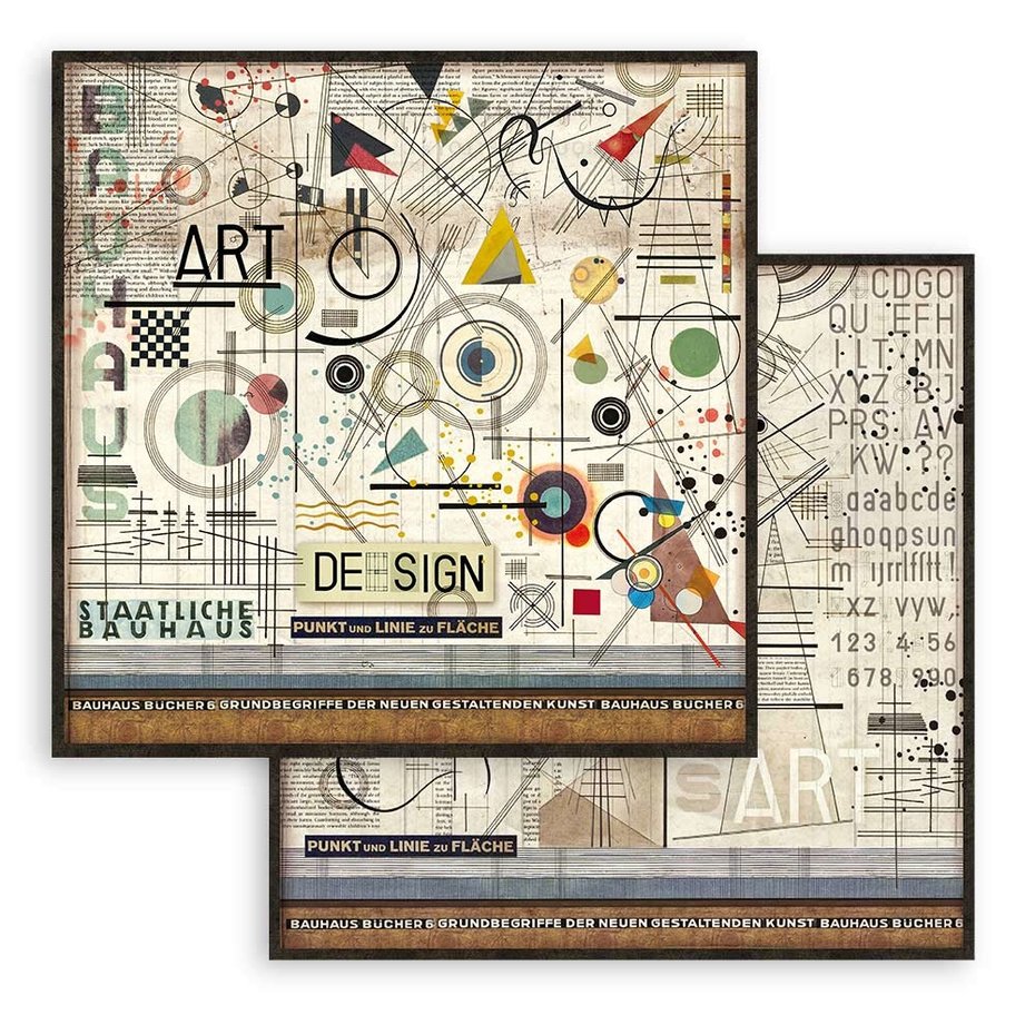 Stamperia Bauhaus 8x8 Inch Paper Pack (SBBS65)