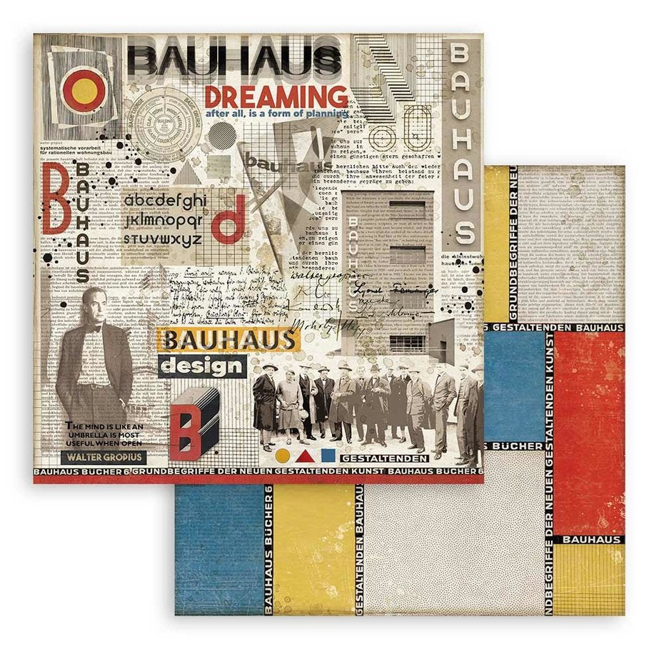 Stamperia Bauhaus 8x8 Inch Paper Pack (SBBS65)