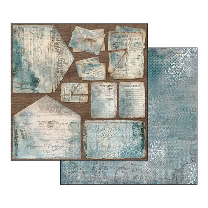 Stamperia Blues 12x12 Inch Paper Pack SBBL26 for Scrapbooking