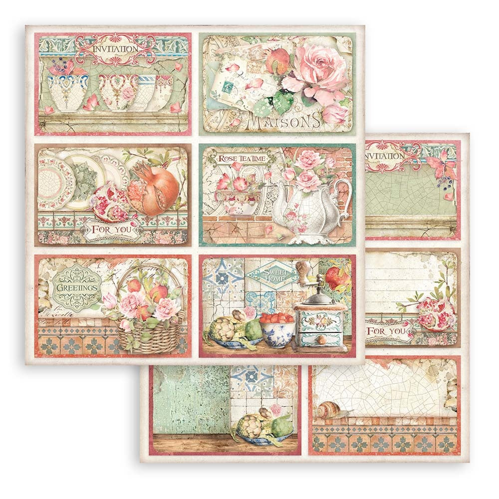 Stamperia Casa Granada 12x12 Inch Paper Pack (SBBL99)