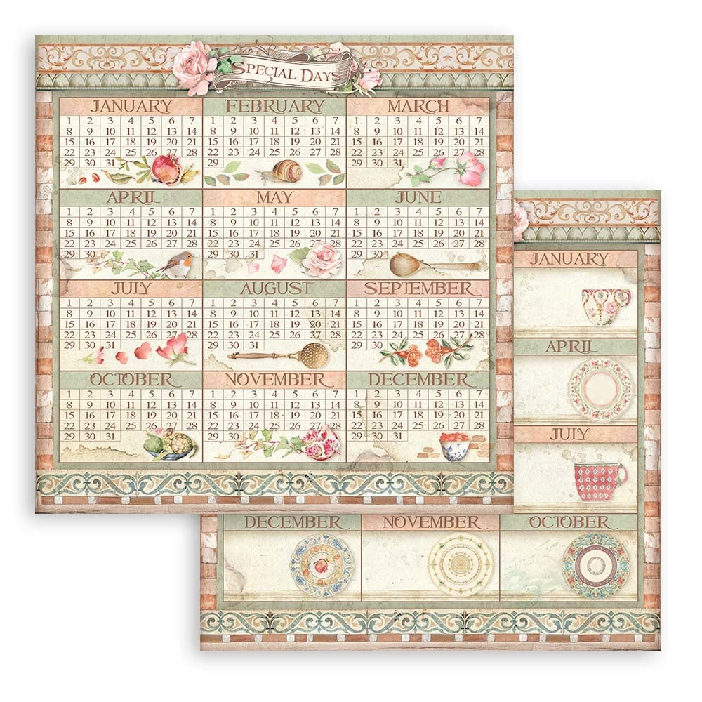 Stamperia Casa Granada 12x12 Inch Paper Pack (SBBL99)