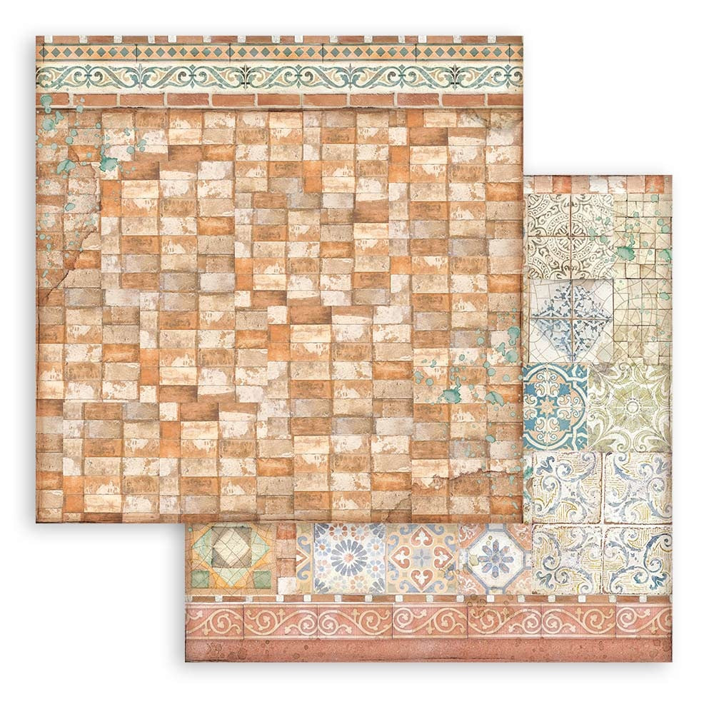 Stamperia Casa Granada Maxi Backgrounds 12x12 Inch Paper Pack (SBBL108)