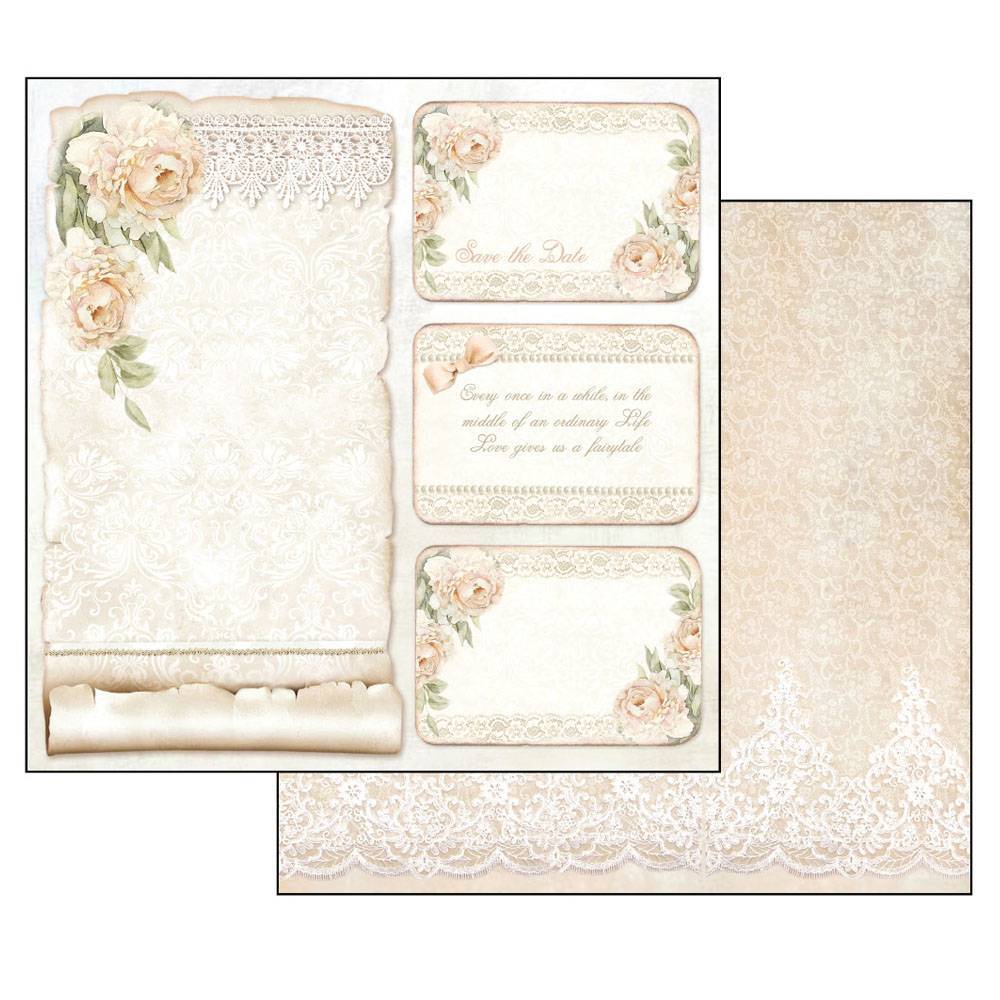 Stamperia Ceremony 12x12 Inch Paper Pack SBBL42 for Scrapbooking