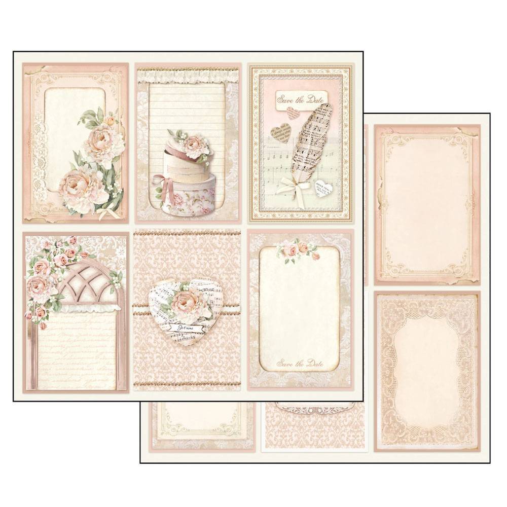 Stamperia Ceremony 12x12 Inch Paper Pack SBBL42 for Scrapbooking