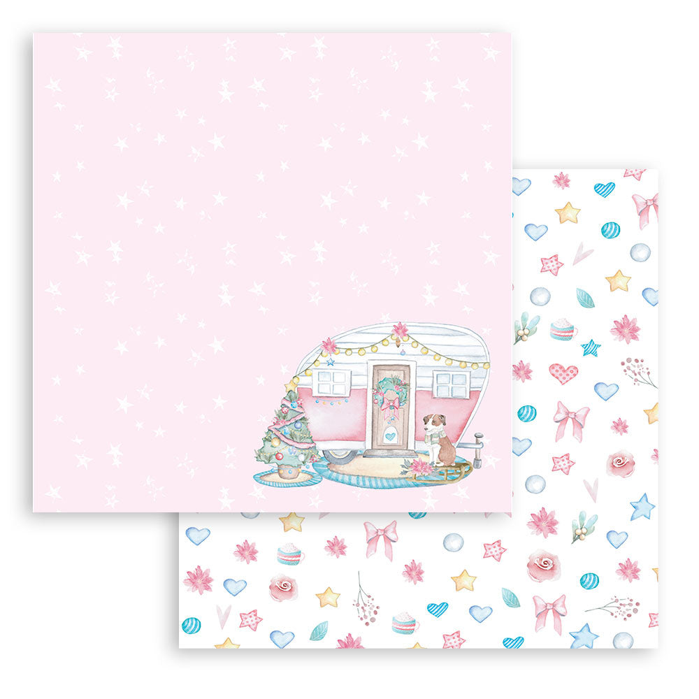 Stamperia Christmas Rose 8x8 Inch Paper Pack (SBBS45)