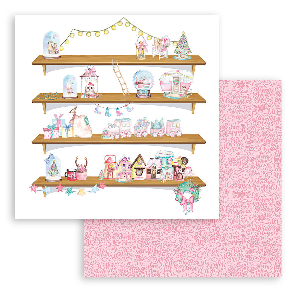Stamperia Christmas Rose 8x8 Inch Paper Pack (SBBS45)