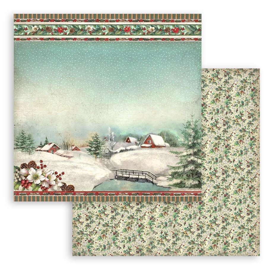 Stamperia Classic Christmas 12x12 Inch Paper Pack (SBBL74)