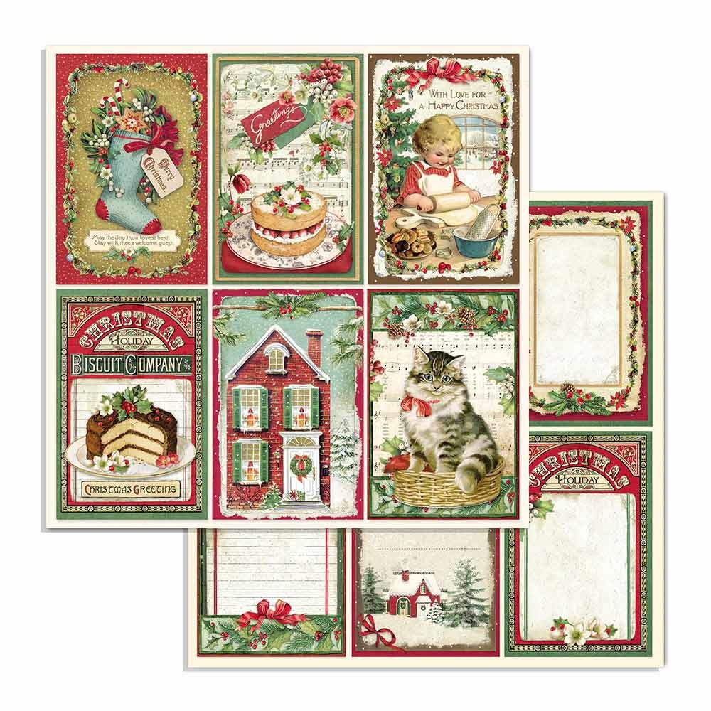 Stamperia Classic Christmas 6x6 Inch Paper Pack (SBBXS06)