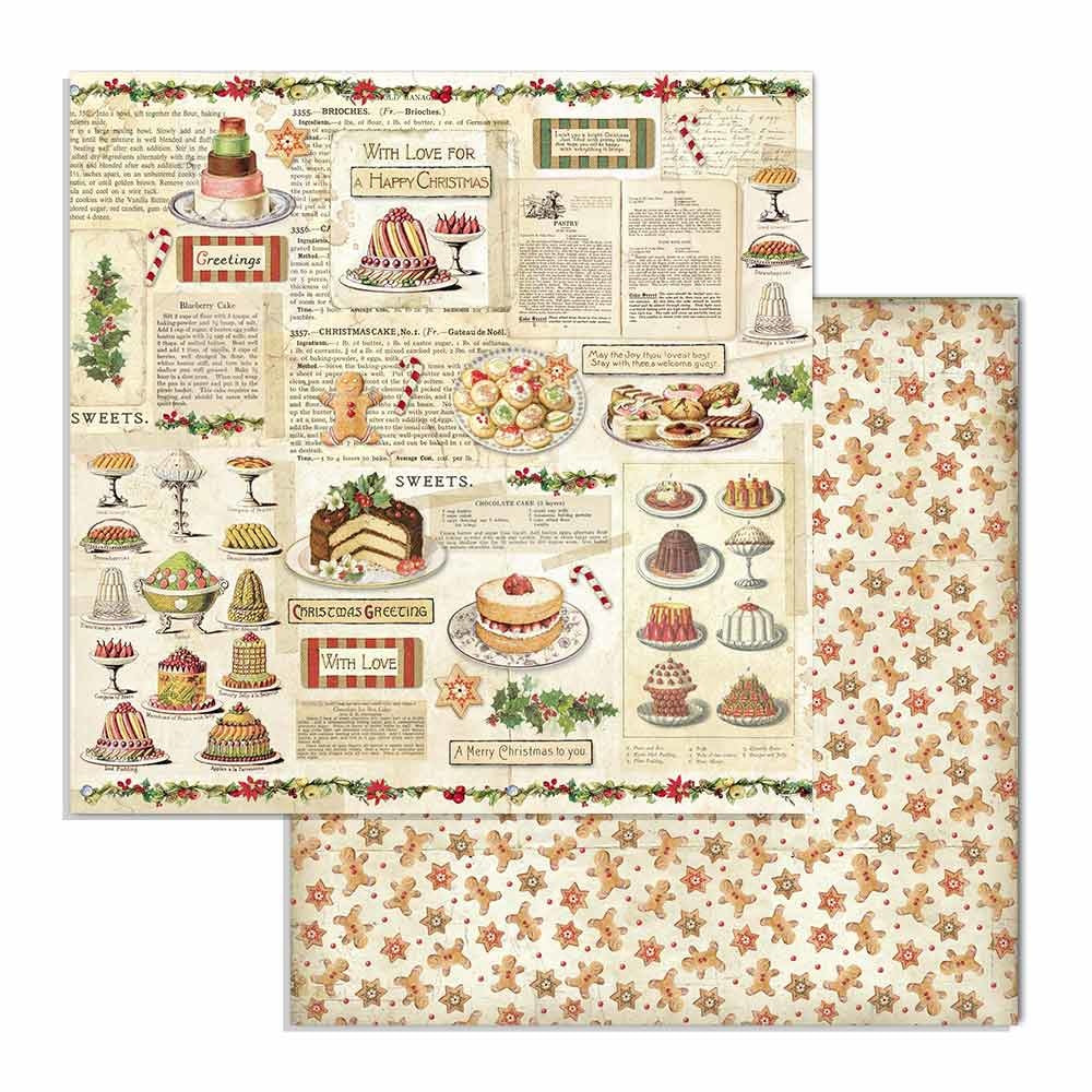 Stamperia Classic Christmas 6x6 Inch Paper Pack (SBBXS06)