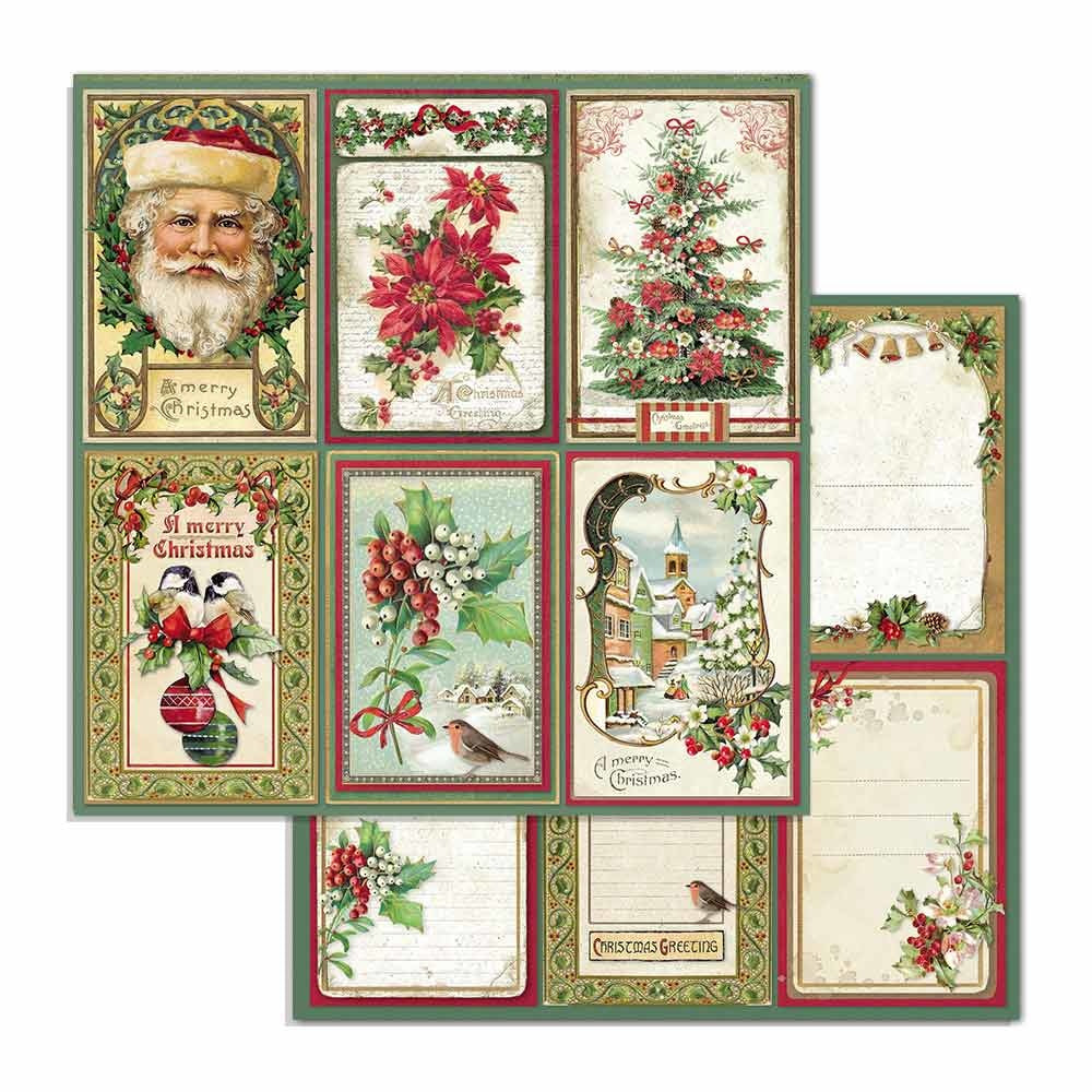 Stamperia Classic Christmas 6x6 Inch Paper Pack (SBBXS06)