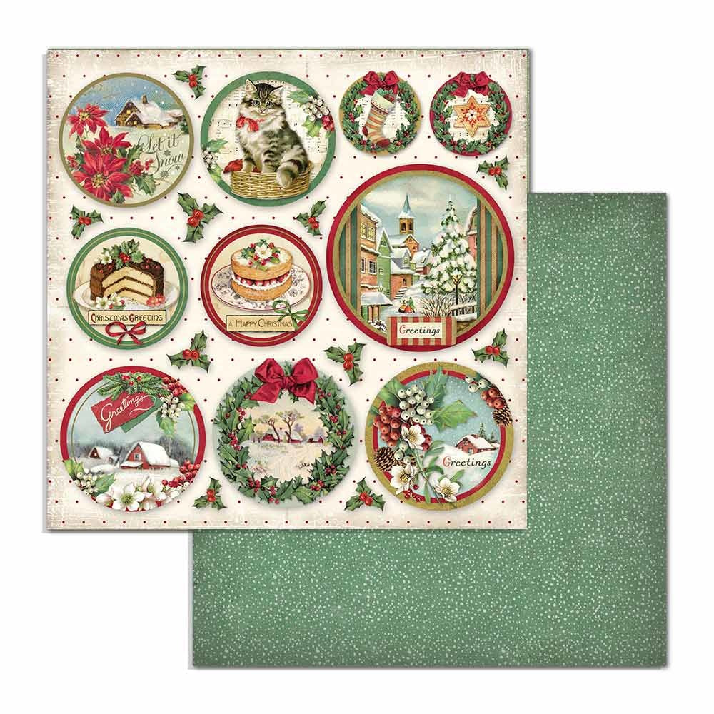 Stamperia Classic Christmas 6x6 Inch Paper Pack (SBBXS06)
