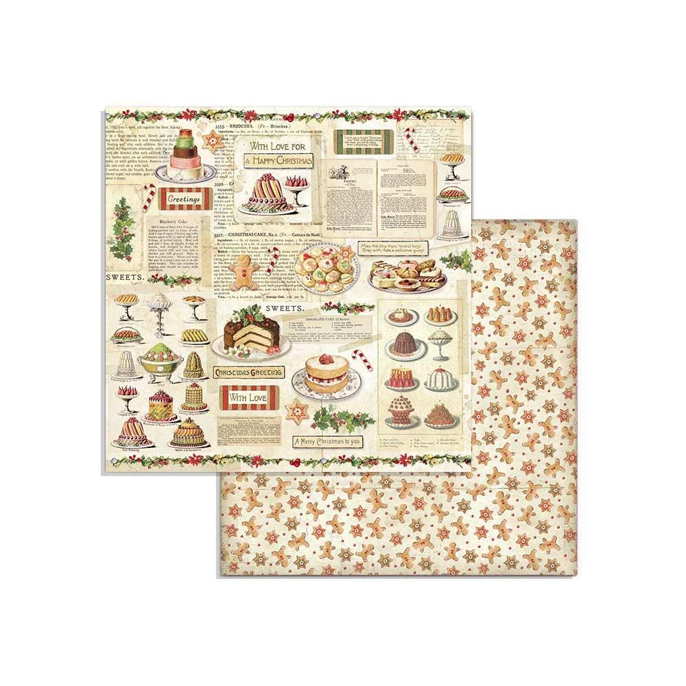 Stamperia Classic Christmas 8x8 Inch Paper Pack (SBBS17) -|