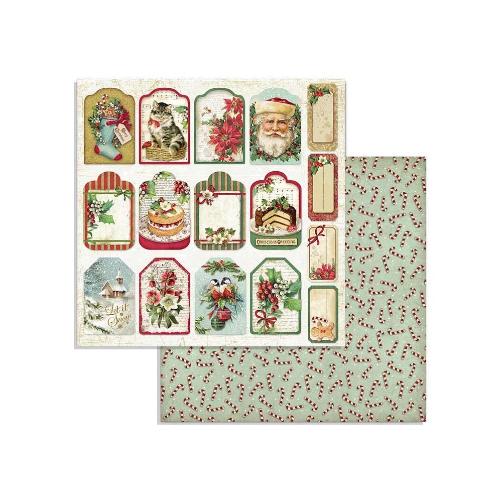 Stamperia Classic Christmas 8x8 Inch Paper Pack (SBBS17) -|