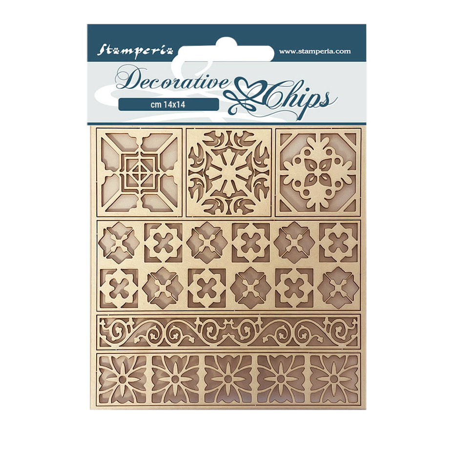 Stamperia Decorative Chips Casa Granada Tiles (SCB109)