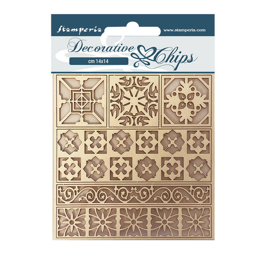 Stamperia Decorative Chips Casa Granada Tiles (SCB109)