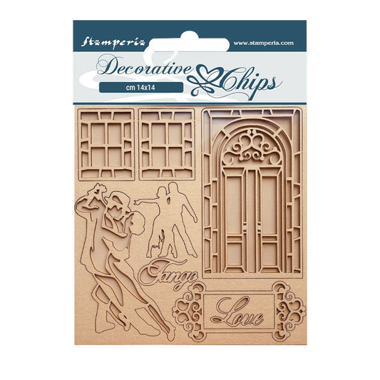 Stamperia Decorative Chips Desire Tango (SCB143)