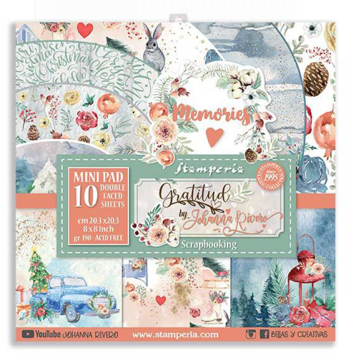 Stamperia Gratitude 8x8 Inch Paper Pack (SBBS23)