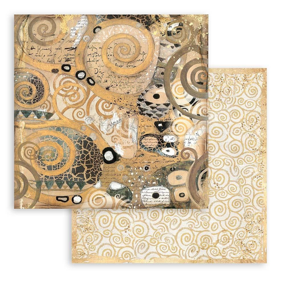 Stamperia Klimt Maxi Backgrounds 12x12 Inch Paper Pack (SBBL101)