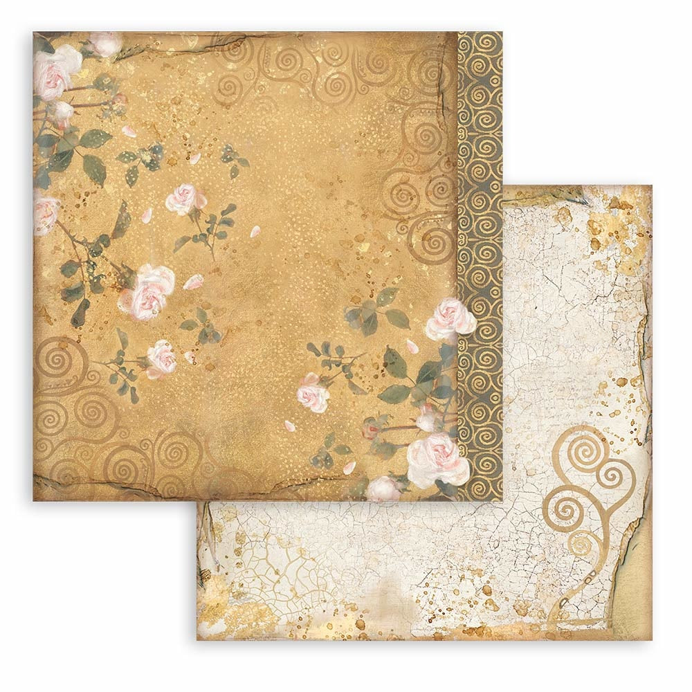 Stamperia Klimt Maxi Backgrounds 12x12 Inch Paper Pack (SBBL101)