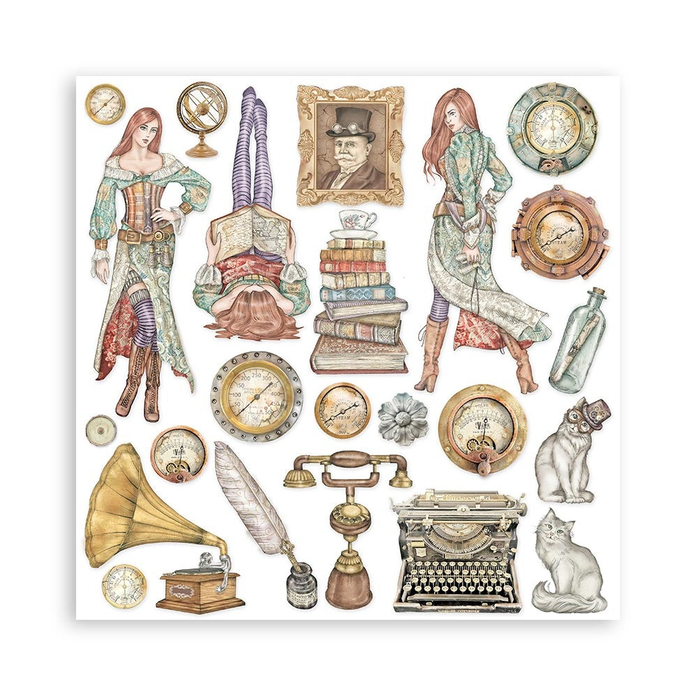 Stamperia Lady Vagabond Lifestyle 8x8 Inch Paper Pack (SBBS49)