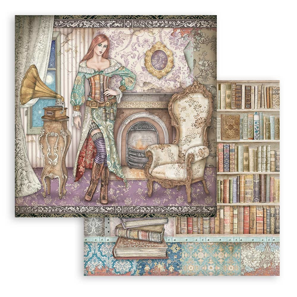 Stamperia Lady Vagabond Lifestyle 8x8 Inch Paper Pack (SBBS49)