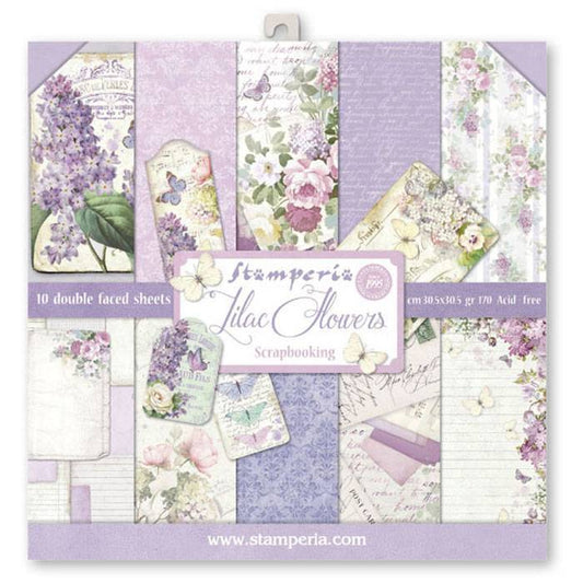 Stamperia Lilac 12x12 Inch Paper Pack SBBL21