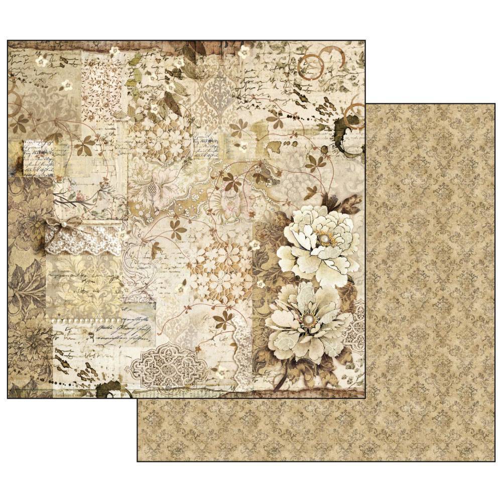 Stamperia Old Lace 12x12 Inch Paper Pack SBBL32 for Scrapbooking