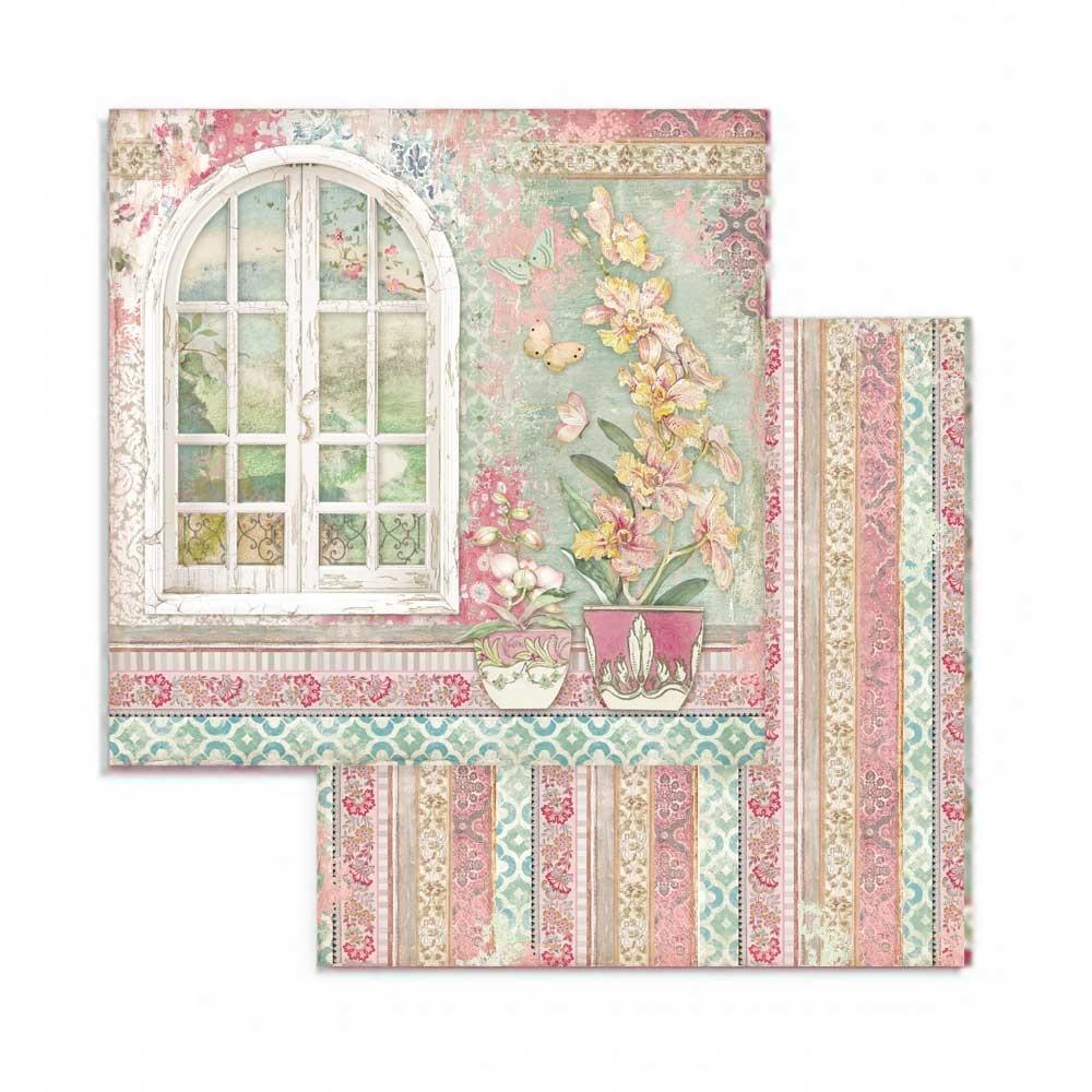 Stamperia Orchids and Cats 8x8 Inch Paper Pack (SBBS26)