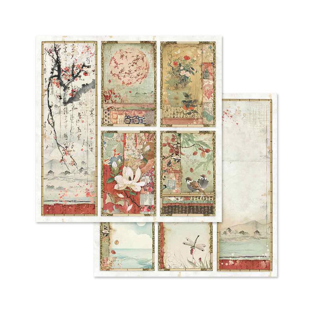 Stamperia Oriental Garden 8x8 Inch Paper Pack (SBBS09) for Scrapbooking