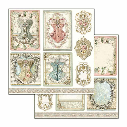 Stamperia Princess Corsets 12x12 Inch Decoupage Napkin (SBB716)