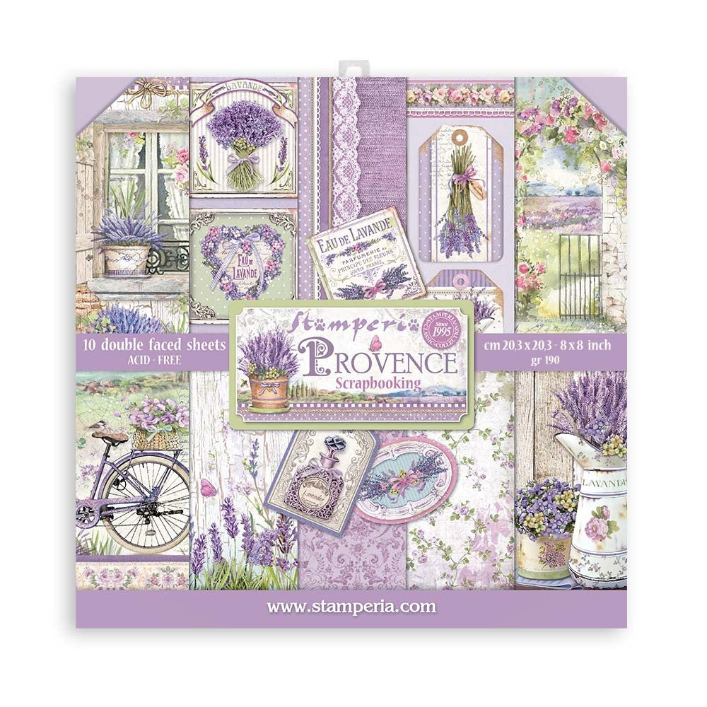 Stamperia Provence 8x8 Inch Paper Pack (SBBS53)
