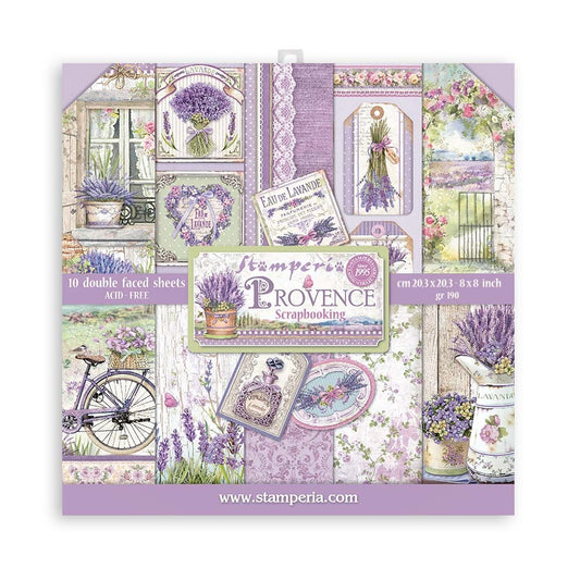 Stamperia Provence 8x8 Inch Paper Pack (SBBS53)