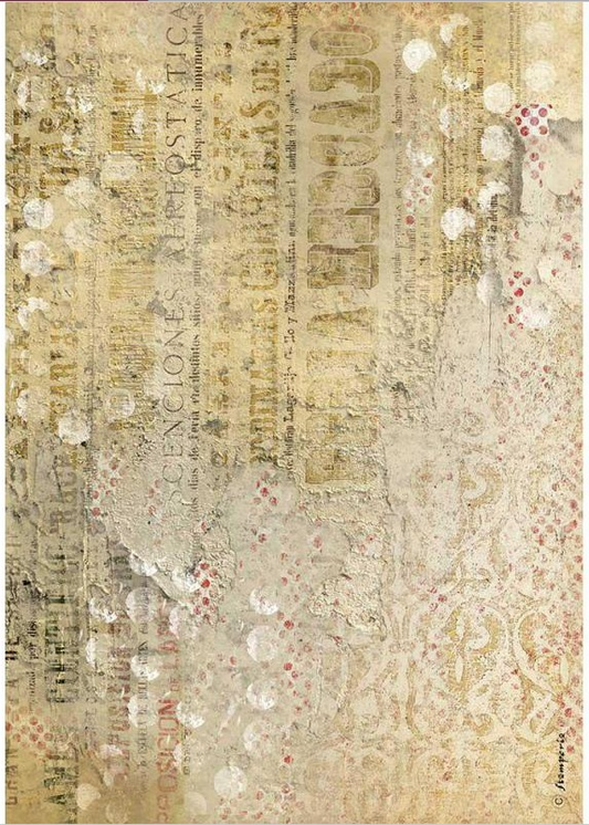 Stamperia Rice Paper A4 Andalusia Texture (DFSA4633)