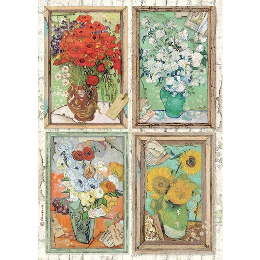 Stamperia Rice Paper A4 Atelier Atelier Van Gogh (DFSA4549)