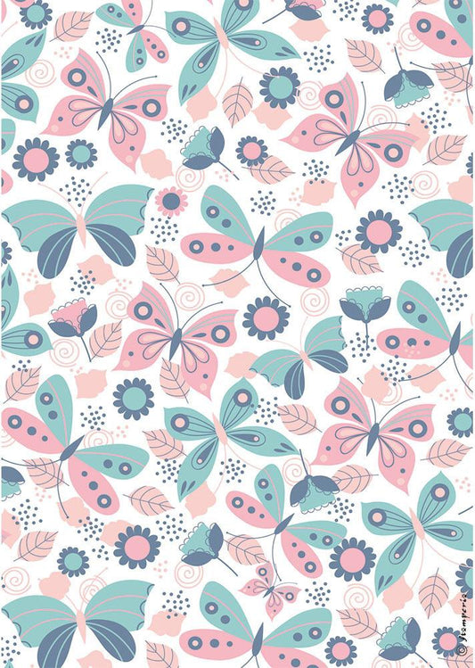 Stamperia Rice Paper A4 Butterfly (DFSA4460)