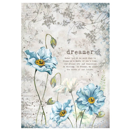 Stamperia Rice Paper A4 Dreamer DFSA4249 for Decoupage