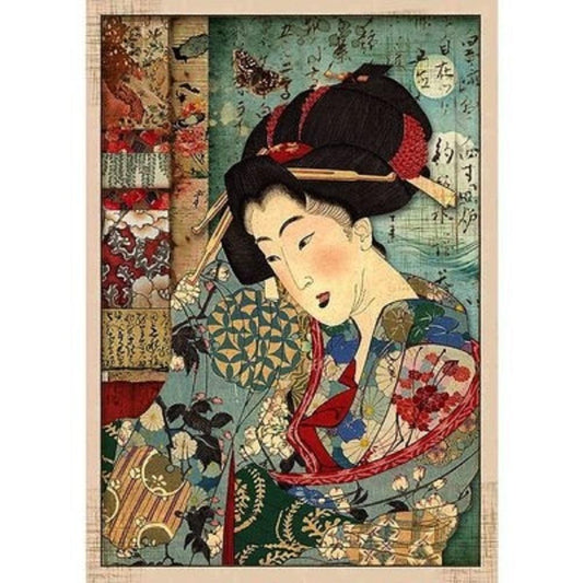 Stamperia Rice Paper A4 Geisha DFSA4392 for Decoupage