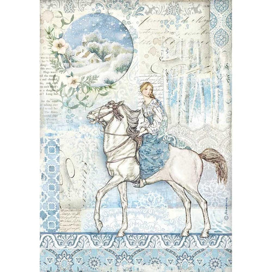 Stamperia Rice Paper A4 Horse (DFSA4492)
