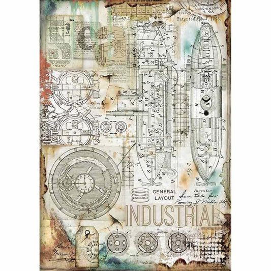 Stamperia Rice Paper A4 Industrial (DFSA4433) for Decoupage