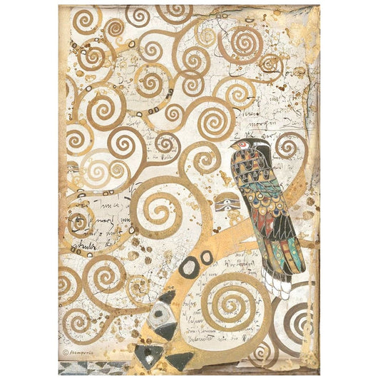 Stamperia Rice Paper A4 Klimt From the Tree of Life (DFSA4636)