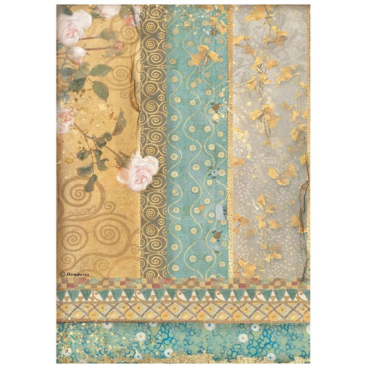 Stamperia Rice Paper A4 Klimt Gold Ornaments (DFSA4638)