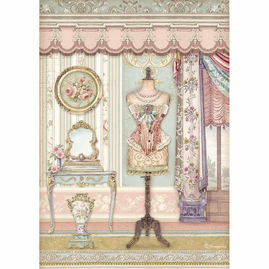 Stamperia Rice Paper A4 Mannequin (DFSA4483)