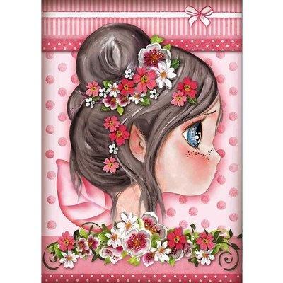 Stamperia Rice Paper A4 Pink Fairy (DFSA4412) for Decoupage