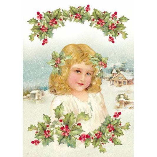 Stamperia Rice Paper A4 Victorian Girl DFSA4144 for Decoupage