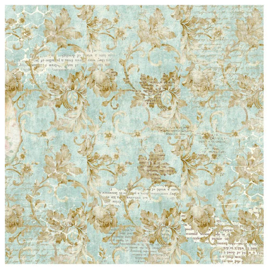 Stamperia Rice Paper Napkin Wonderland Floral & Writings DFT337 for Decoupage